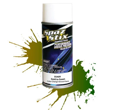Spaz Stix 05409 Color Change Paint Gold / Green Aerosol 3.5oz