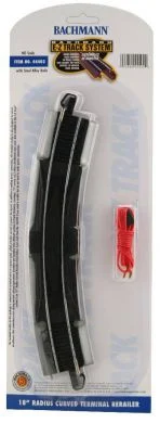 Bachmann 44402 HO Steel 18" Radius Terminal EZ Track Section