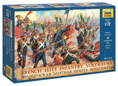 Zvezda 8042 French Elite Infantry Voltigeurs 1805-13 1/72 Scale Figures Kit