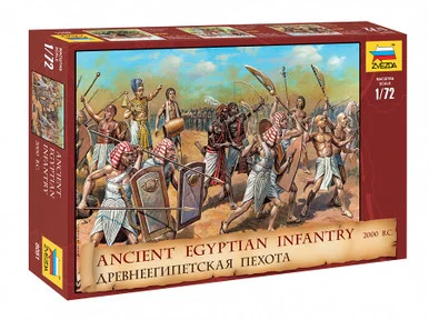 Zvezda 8051 Ancient Egyptian Infantry 2000 BC 1/72 Scale Figures Kit - Zvezda Models
