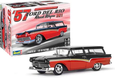 Revell 14548 1957 Ford Del Rio Ranch Wagon 2'N1 1/25 Scale Model Kit - Revell Monogram
