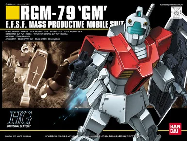 Bandai 5059248 #020 RGM-79 GM E.F.S.F. Mass Productive Mobile Suit HGUC 1/144 Scale Model Kit