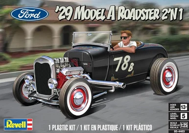 Revell 85-4463 1929 Model A Roadster 2'N1 1/25 Scale Model Kit