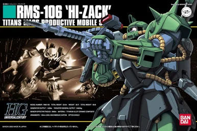 Bandai 5057950 #012 RMS-106 Hi-Zack Titans Mass Productive Mobile Suit HGUC 1/144 Scale Model Kit