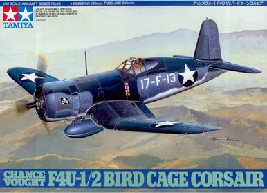 Tamiya 61046 Chance Vought F4U-1/2 Birdcage Corsair 1/48 Scale Model Kit