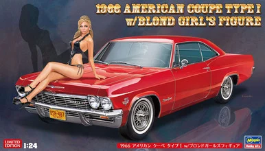 Hasegawa SP402 52202 1966 Impala SS w/Figure 1/24 Scale Model Kit