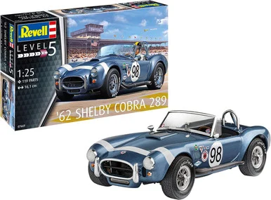 Revell 07669 1962 Shelby Cobra 289 1/25 Scale Model Kit