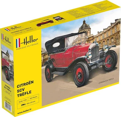 Heller 80702 Citroen 5CV Trefle Vintage Car 1/24 Scale Model Kit