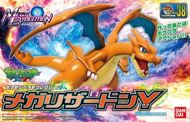 Bandai 2780777 #38 Pokemon Mega Charizard Y Model Kit