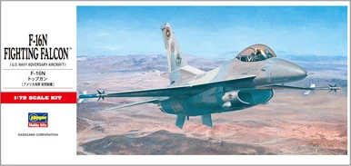 Hasegawa C12 00342 F-16N Fighting Falcon Top Gun 1/72 Scale Model Kit
