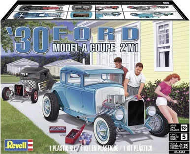 Revell 85-4464 1930 Ford Model A Coupe 2'N1 1/25 Scale Model Kit