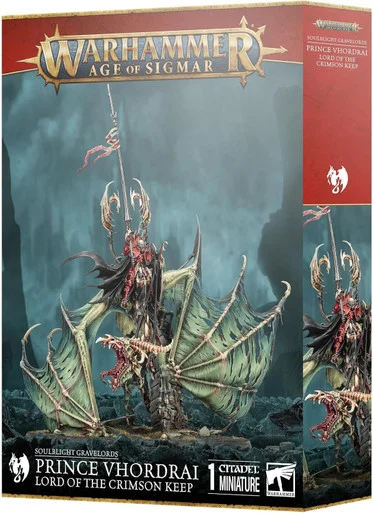 Warhammer 91-80 Warhammer: Soulblight Gravelords: Vhordrai, Lord of the Crimson Keep/Revenant Draconith