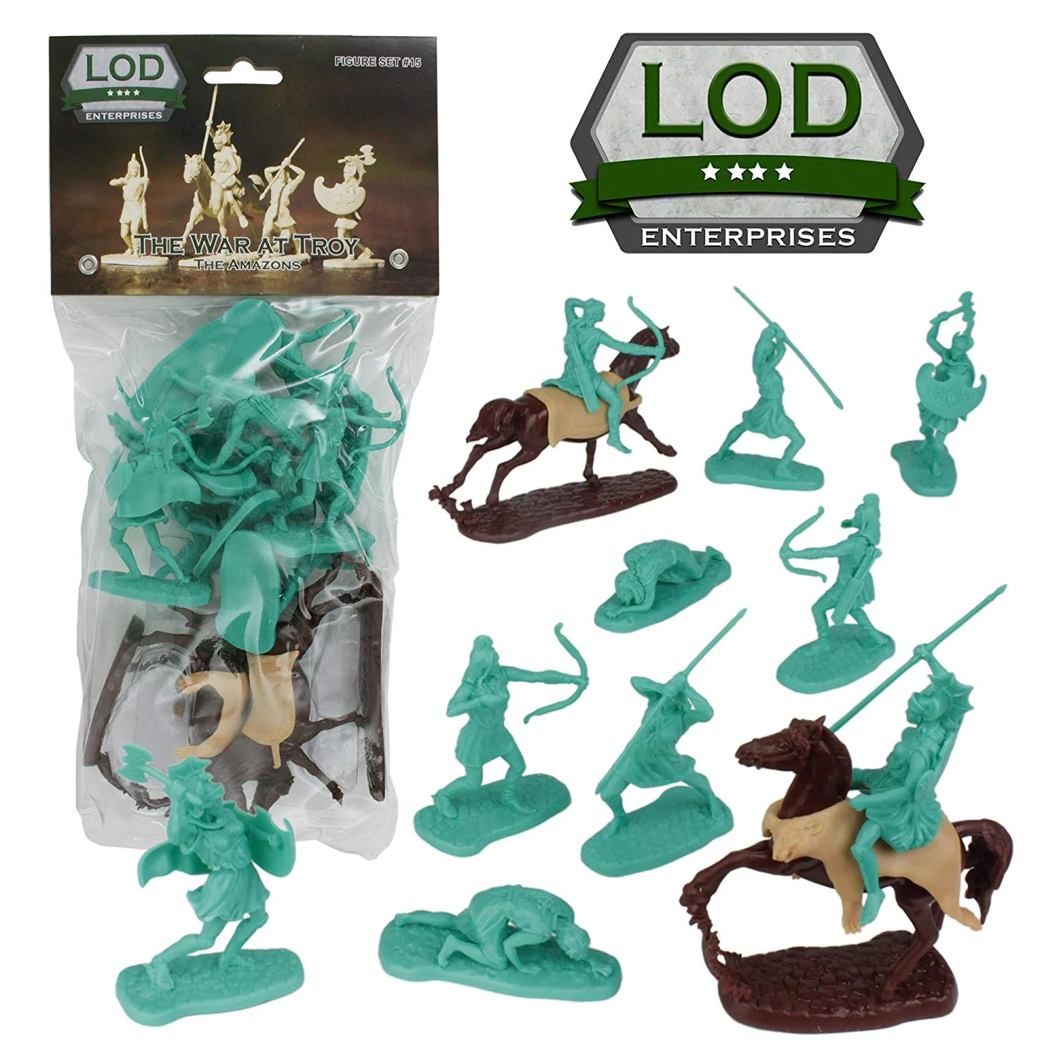 War At Troy Figure Set 15 The Amazons 1/30 Scale Plastic Figures - LOD Enterprises