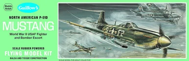 Guillows 905 North American P-51D Mustang 1/25 Scale Balsa Wood Model Kit