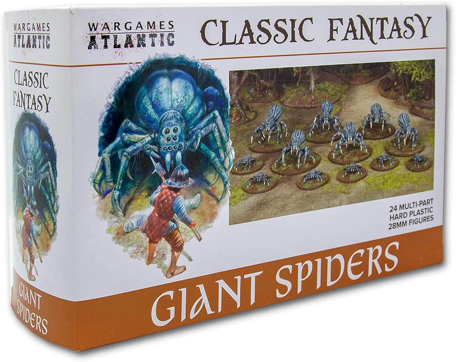Giant Spiders, 28 mm Scale Model Plastic Figures - Wargames Atlantic