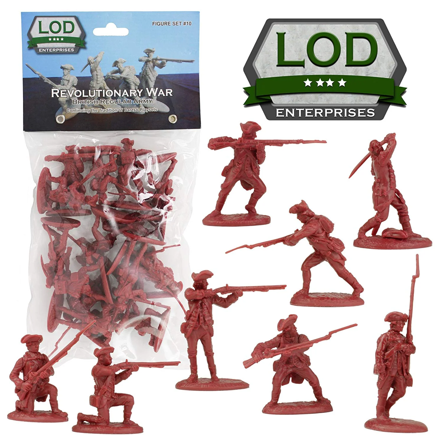 American War Of Independence British Regular Army 1/30 Scale Model Plastic Figures - LOD Enterprises