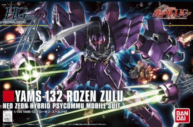 Bandai 5069222 AMS-132 Rozen Zulu Episode 7 Version Neo Zeon Hybrid Psycommu Mobile Suit HGUC 1/144 Scale Model Kit
