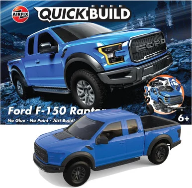 Airfix J6037 Ford F150 Raptor Pickup Quick Build Model Kit - Airfix Models