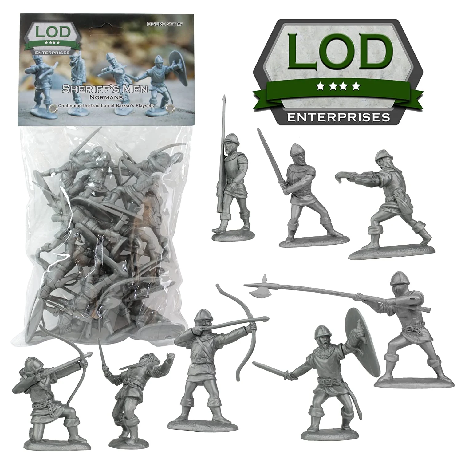 Sheriff Of Nottingham Normans 1/30 Scale Plastic Figures - LOD Enterprises