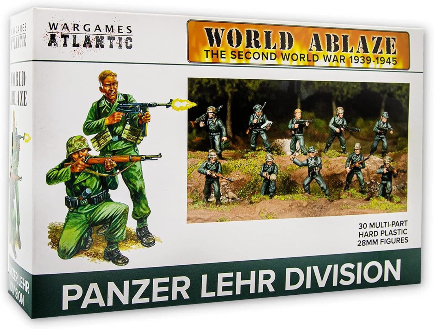 Panzer Lehr Division, 28 mm Scale Model Plastic Figures - Wargames Atlantic