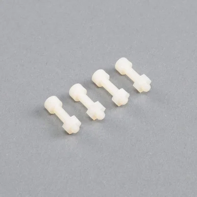 Hobbywurks HBYH5000 Nylon Socket Head Screw and Hex Nut M4 X 0.7 Thread, 4 Pack