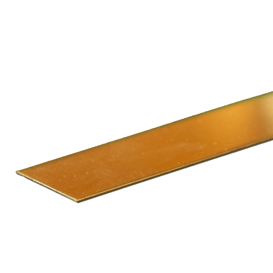 K&S Metals 8237 Brass Strip 0.025" Thick x 1" Wide x 12" Long (1 Piece)