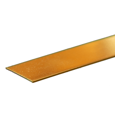K&S Metals 8242 Brass Strip 0.032" Thick X 1" Wide x 12" Long (1 Piece)