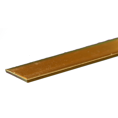 K&S Metals 8247 Brass Strip 0.064" Thick X 3/4" Wide x 12" Long (1 Piece)