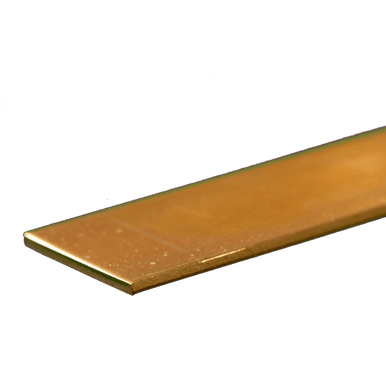 K&S Metals 8248 Brass Strip 0.064" Thick X 1" Wide x 12" Long (1 Piece)