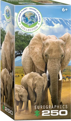Eurographics 8251-5787 Elephants 250 Piece Jigsaw Puzzle