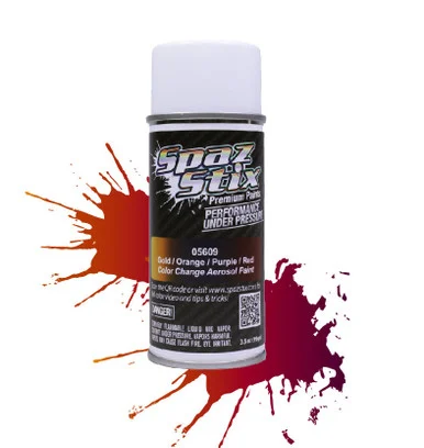 Spaz Stix 05609 Color Change Paint Gold/ Orange/Purple/Red Aerosol 3.5oz