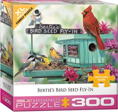 Eurographics 8300-0604 Bertie's Bird Seed Fly-In 300 Piece Puzzle