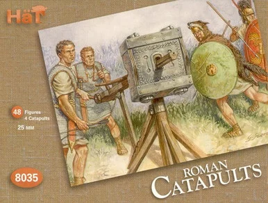 HaT Industrie 8035 Roman Catapults 1/72 Scale Model Kit - Hat Industries