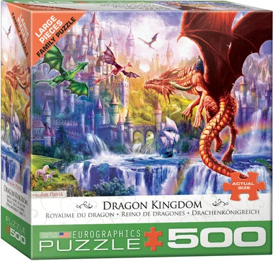 EuroGraphics 8500-5362 Dragon Kingdom 500-Piece Large Puzzle