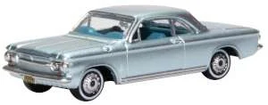 Chevrolet Corvair Coupe 1963 (Satin Silver),1/87 Scale Diecast Model - Oxford Diecast