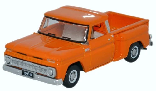Chevrolet C10 Stepside Pickup 1965 (Orange) 1:87 (HO) Scale Model - Oxford Diecast