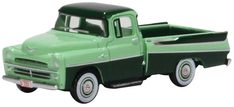 Dodge D100 Sweptside Pick Up (Forest / Misty Green), 1:87 Scale Model - Oxford Diecast