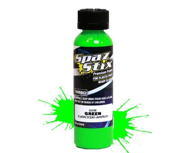 Spaz Stix 02150 Green Fluorescent Airbrush Paint 2oz