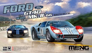 Meng CS-004 1966 Ford GT40 Mk.II Race Car 1/24 Scale Model Kit