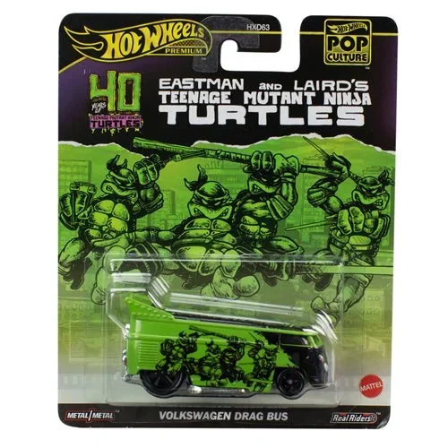Hot Wheels VW Drag Bus Teenage Mutant Ninja Turtles 1/64 Scale Diecast Car - Mattel