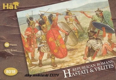 HaT Industrie 8018 Hastati and Velites 1/72 Scale Model Kit - Hat Industries
