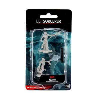 Wizkids 90054 Dungeons & Dragons Nolzur`s Marvelous Unpainted Miniatures: Female Elf Sorcerer