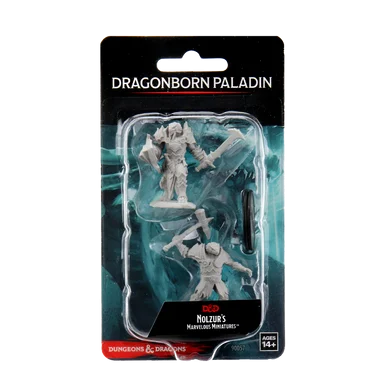 Wizkids 90057 Dungeons & Dragons Nolzur`s Marvelous Unpainted Miniatures: Male Dragonborn Paladin