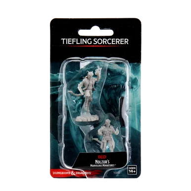 Wizkids 90058 Dungeons & Dragons Nolzur`s Marvelous Unpainted Miniatures: Male Tiefling Sorcerer