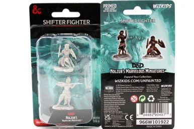 Wizkids 90407 Dungeons & Dragons Nolzur's Marvelous Unpainted Miniatures: Shifter Fighter