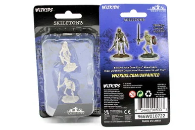 Wizkids 90533 WizKids Deep Cuts Unpainted Miniatures: Skeletons