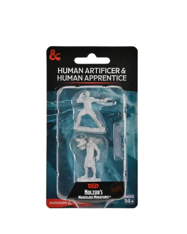 Wizkids 90583 Dungeons & Dragons Nolzur`s Marvelous Unpainted Miniatures: Human Artificer & Human Apprentice