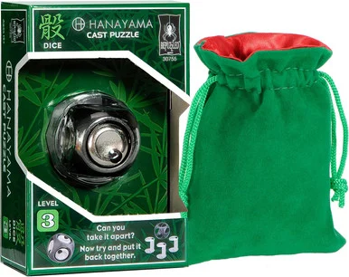 Hanayama 30755 Dice Cast Puzzle Level 3 - University Games