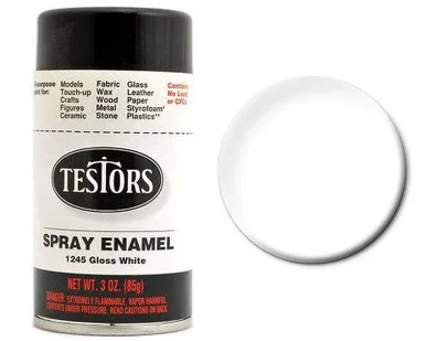 Testors 1245 White Enamel Spray 3oz