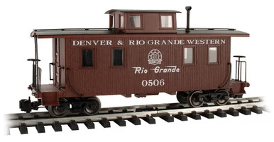 Bachmann 93803 G Center Cupola Caboose - D&RGW #0506